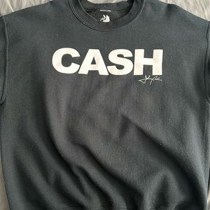 Johnny Cash Black Sweatshirt “Cash” Size L - image 1